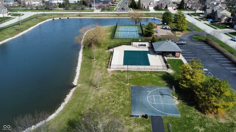 Aerial view at 7820 Highland Park Drive, Brownsburg, IN