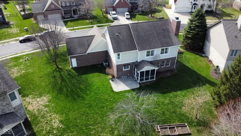 Aerial view at 7820 Highland Park Drive, Brownsburg, IN