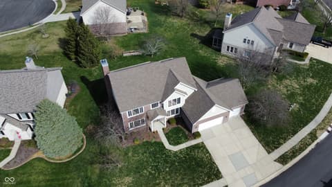 Aerial view at 7820 Highland Park Drive, Brownsburg, IN