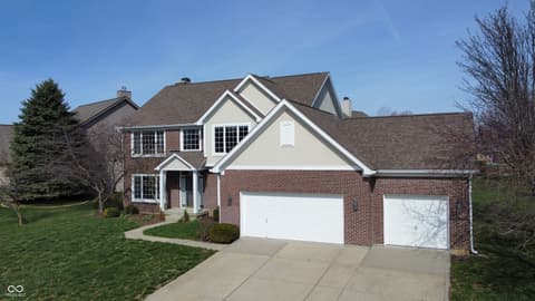 Front exterior at 7820 Highland Park Drive, Brownsburg, IN