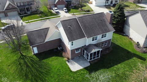 Aerial view at 7820 Highland Park Drive, Brownsburg, IN