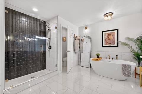 Primary bathroom at 14081 Pecos Court, Carmel, IN