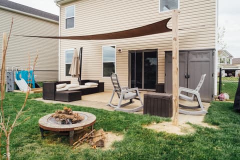 Backyard at 2263 Shadow Bend Drive, Columbus, IN