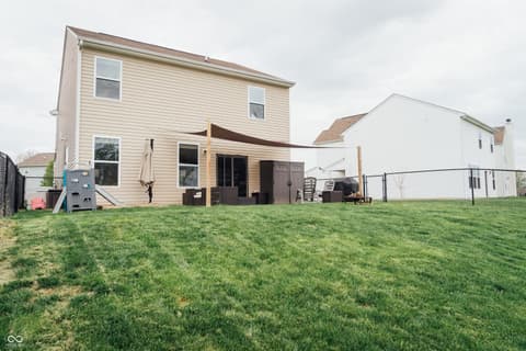 Backyard at 2263 Shadow Bend Drive, Columbus, IN
