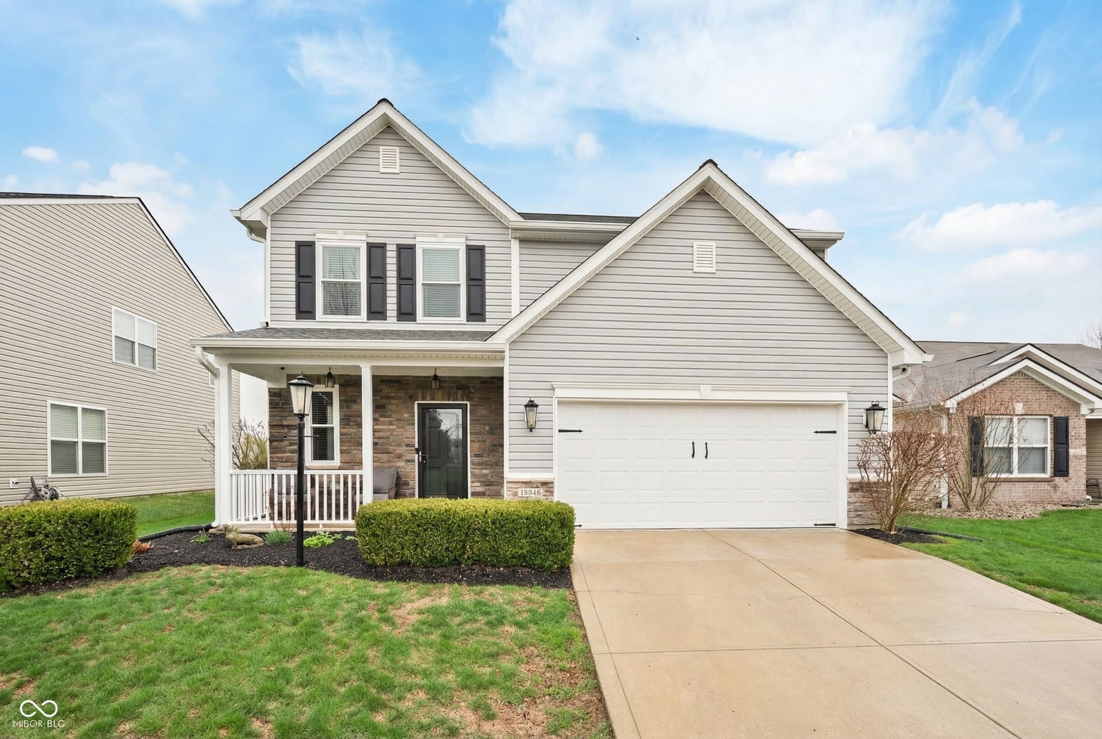 Front exterior at 18950 Big Circle Drive, Noblesville, IN