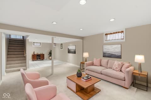 Living room at 2512 E 58th Street, Indianapolis, IN