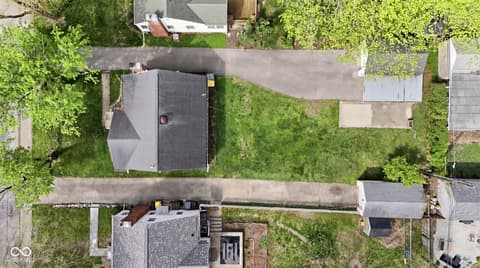 Aerial view at 2512 E 58th Street, Indianapolis, IN