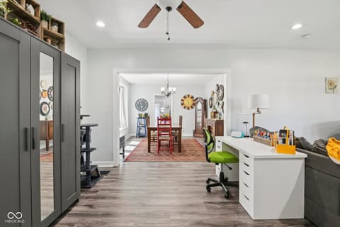 Home office at 554 N Oakland Avenue, Indianapolis, IN