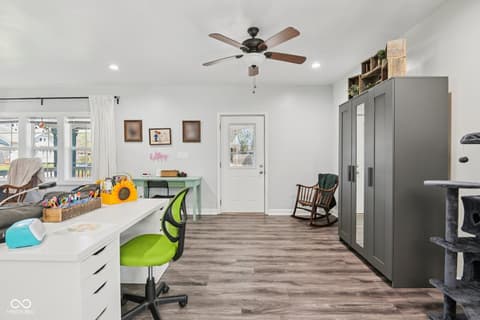 Home office at 554 N Oakland Avenue, Indianapolis, IN