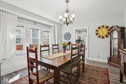 Dining room at 554 N Oakland Avenue, Indianapolis, IN