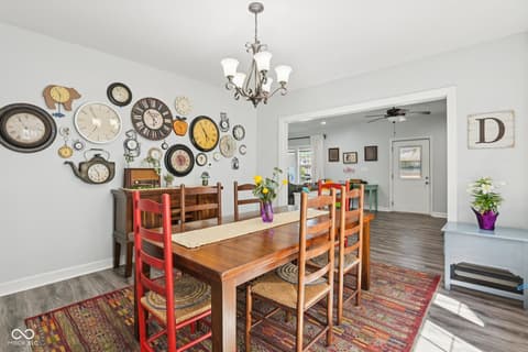 Dining room at 554 N Oakland Avenue, Indianapolis, IN