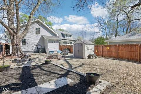 Backyard at 554 N Oakland Avenue, Indianapolis, IN