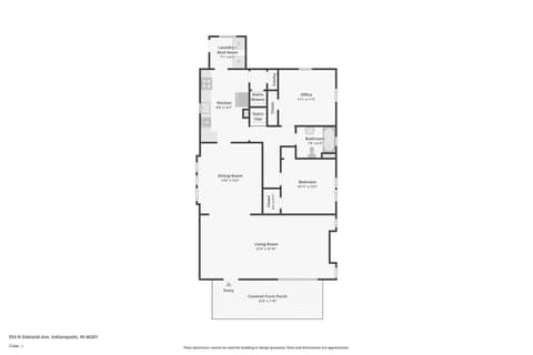 Floor Plan — 554 N Oakland Avenue, Indianapolis, IN