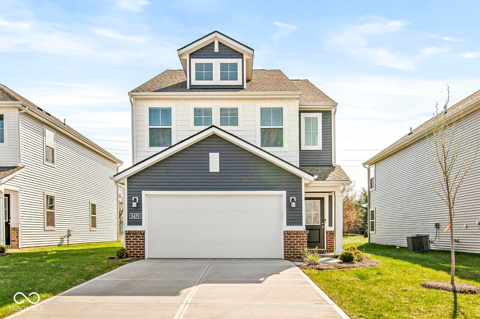 Front exterior at 3479 W Sugar Grove Drive, Whitestown, IN
