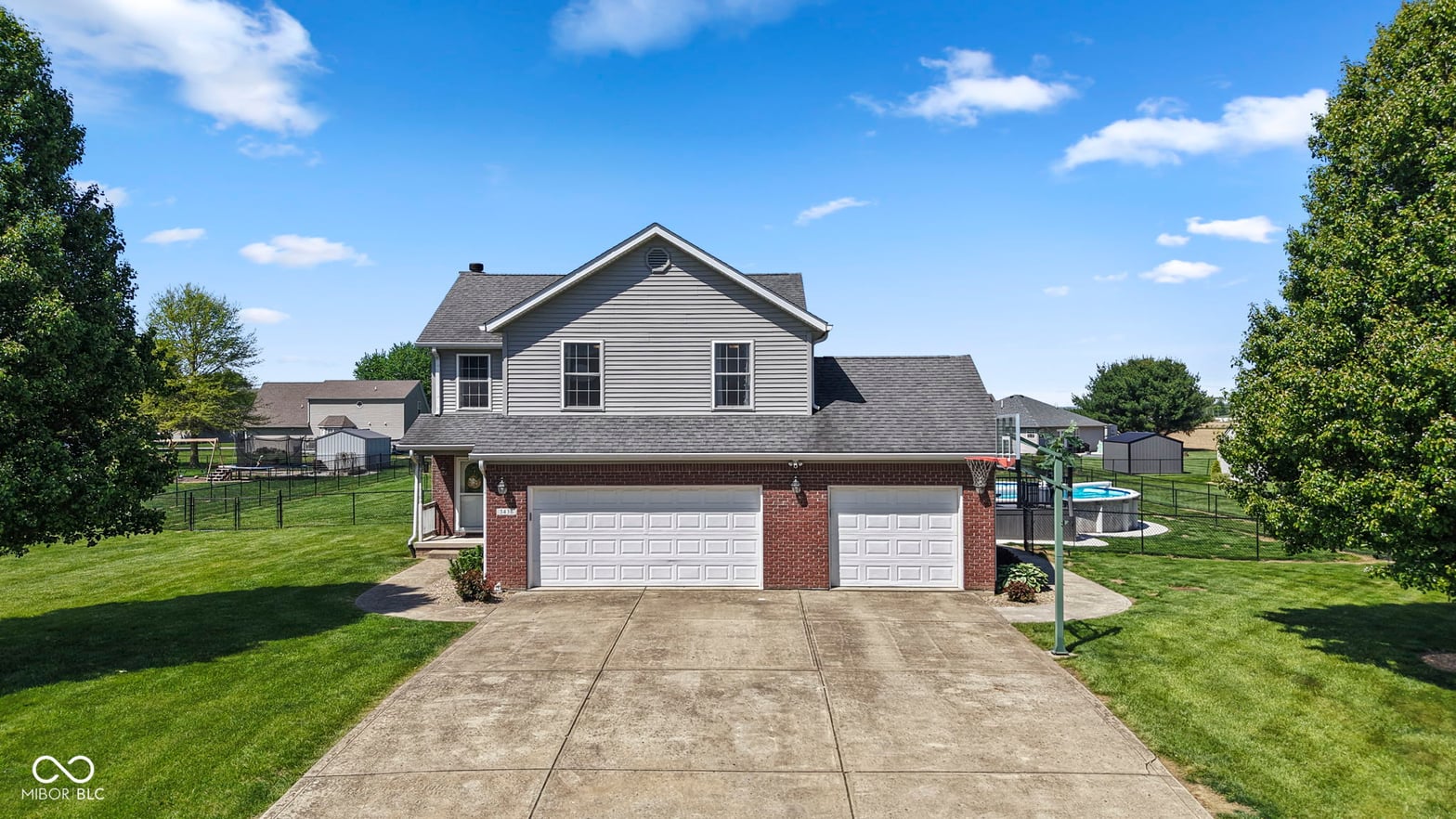 Front exterior at 3436 McDaniel Drive, Martinsville, IN