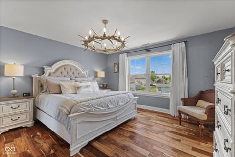 Primary bedroom at 3436 McDaniel Drive, Martinsville, IN