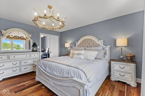 Primary bedroom at 3436 McDaniel Drive, Martinsville, IN