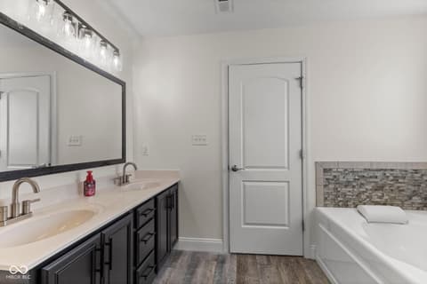Primary bathroom at 3436 McDaniel Drive, Martinsville, IN