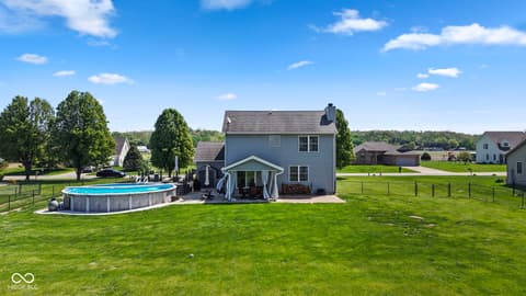Backyard at 3436 McDaniel Drive, Martinsville, IN
