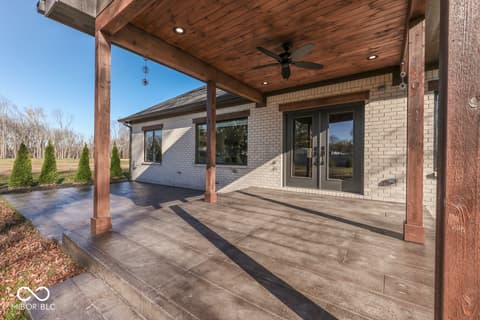 Outdoor living area at 886 J McCool Way, Greenwood, IN