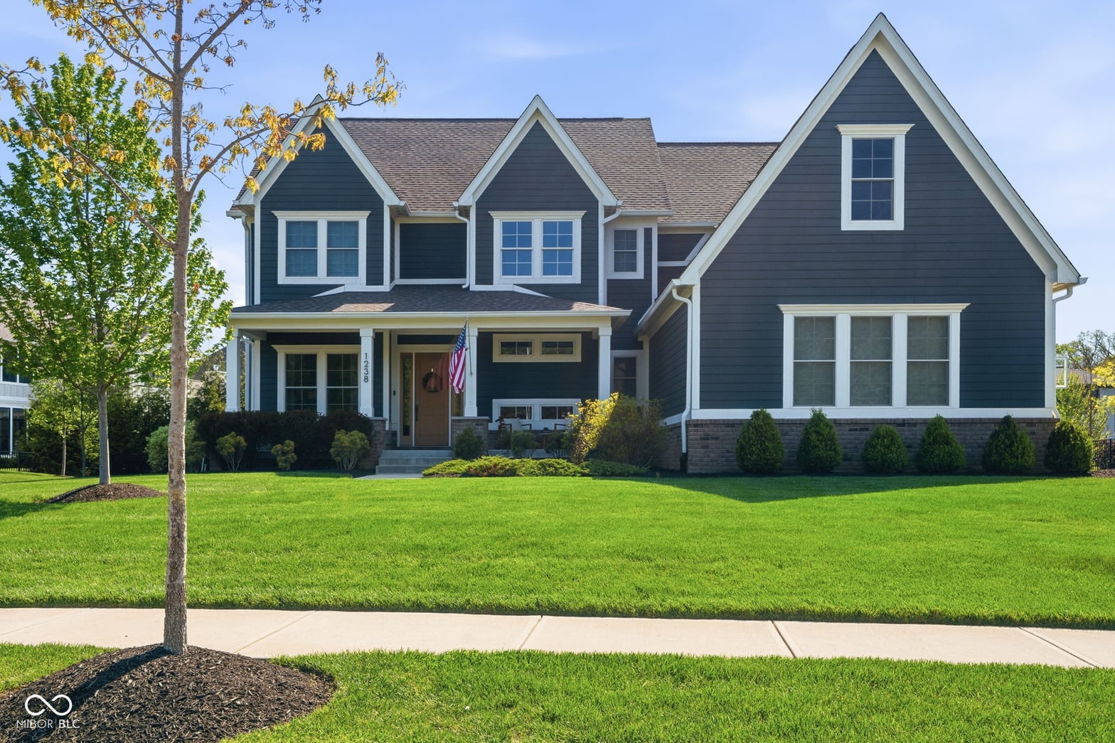 Front exterior at 1238 Skytag Drive, Carmel, IN
