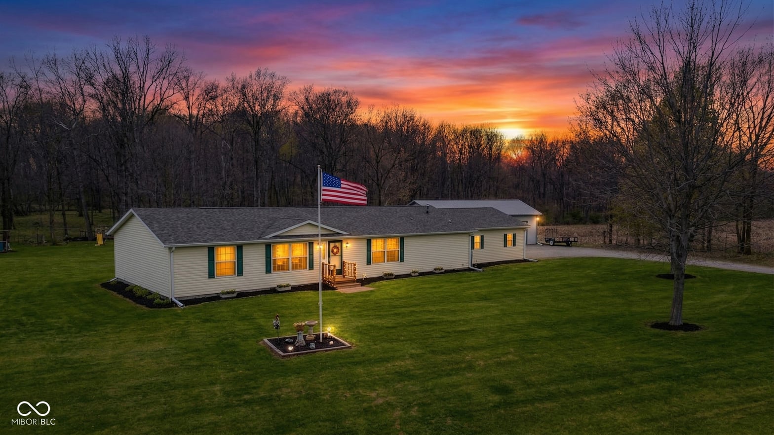 Front exterior at 745 S County Road 400 W, New Castle, IN