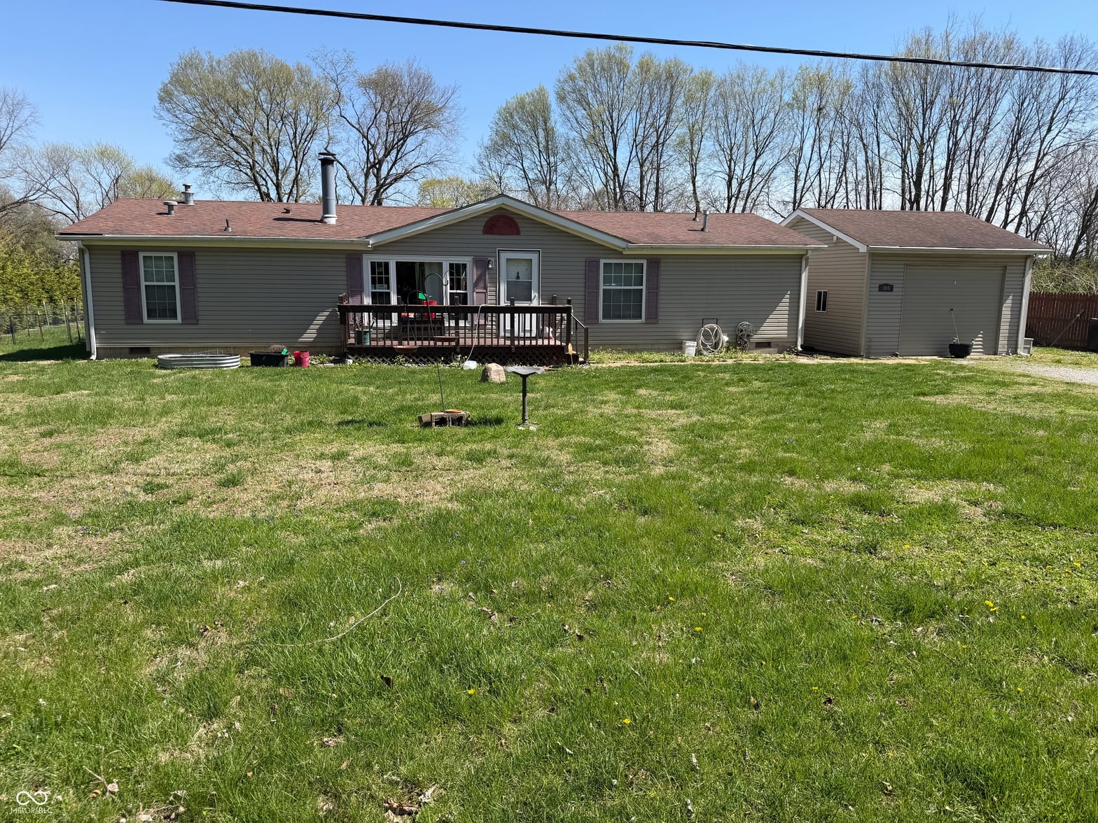 Backyard at 805 Reformatory Road, Pendleton, IN