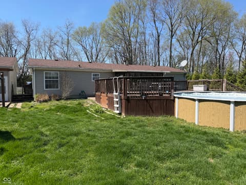 Backyard at 805 Reformatory Road, Pendleton, IN