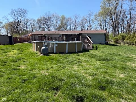 Backyard at 805 Reformatory Road, Pendleton, IN