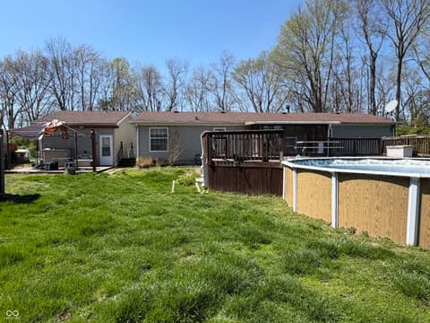Backyard at 805 Reformatory Road, Pendleton, IN
