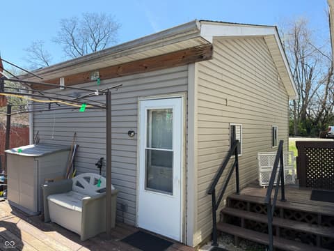 Outdoor living area at 805 Reformatory Road, Pendleton, IN