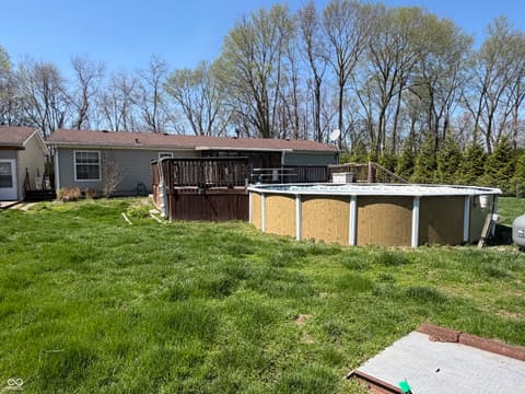 Backyard at 805 Reformatory Road, Pendleton, IN
