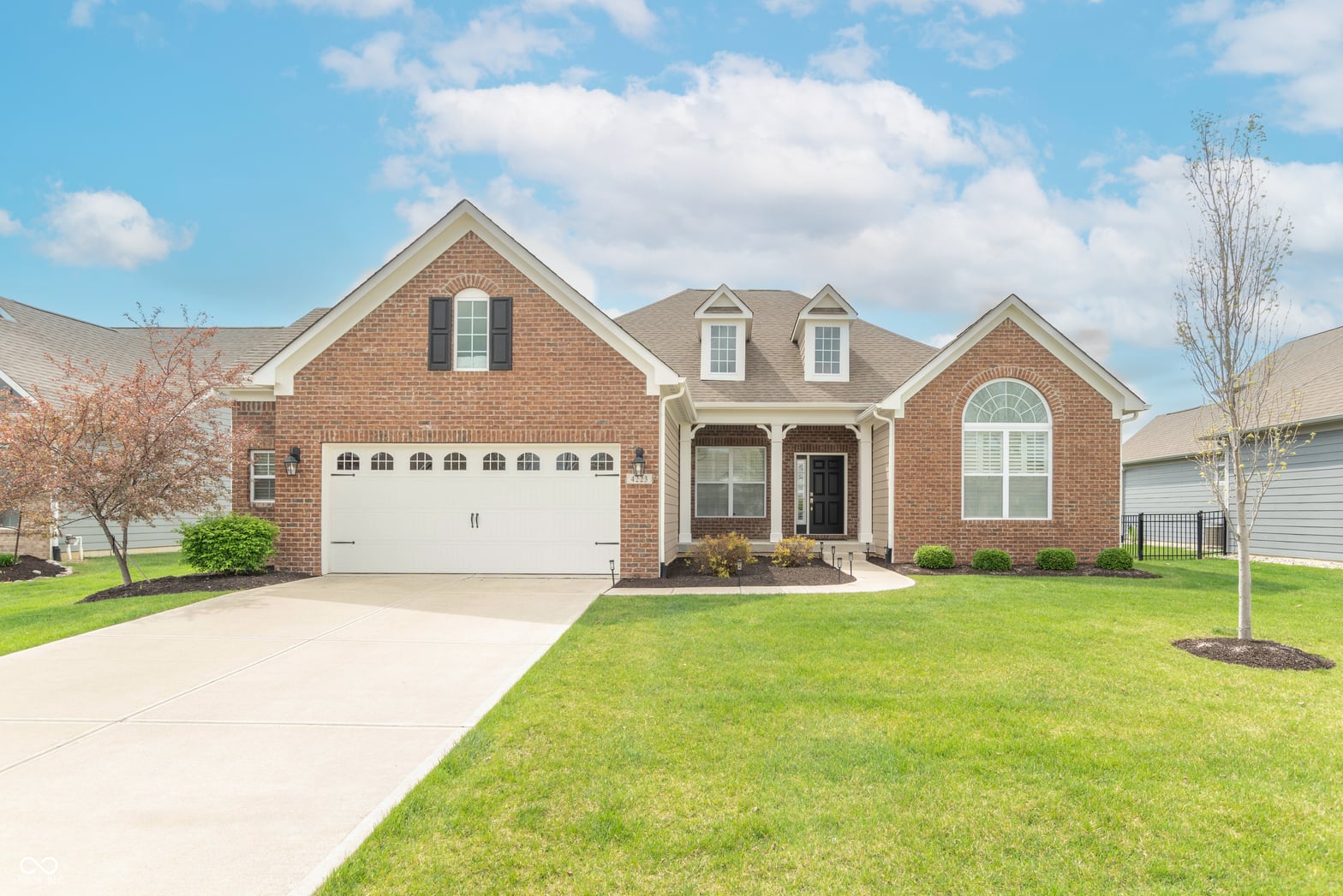 Front exterior at 4223 Backstretch Lane, Bargersville, IN