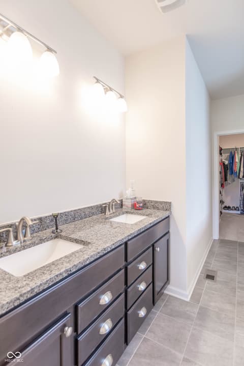 Bathroom at 4223 Backstretch Lane, Bargersville, IN