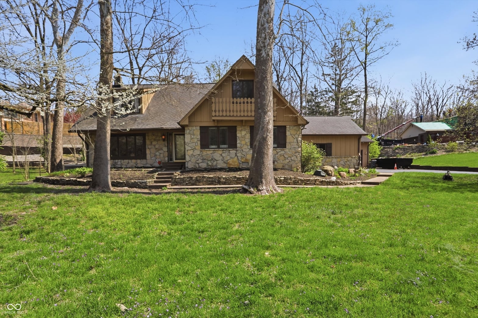 Front exterior at 6361 Creekside Lane, Indianapolis, IN