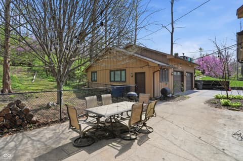 Outdoor living area at 6361 Creekside Lane, Indianapolis, IN