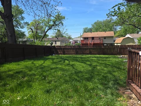 Yard at 3544 Eisenhower Drive, Indianapolis, IN
