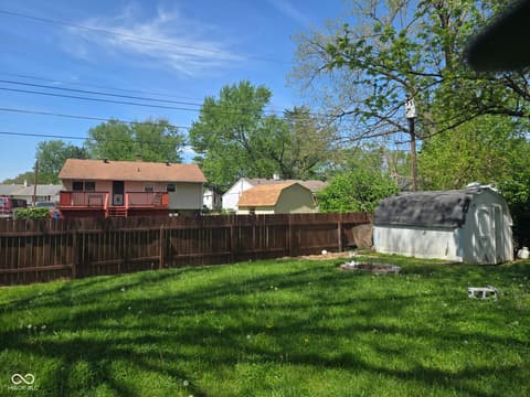 Yard at 3544 Eisenhower Drive, Indianapolis, IN