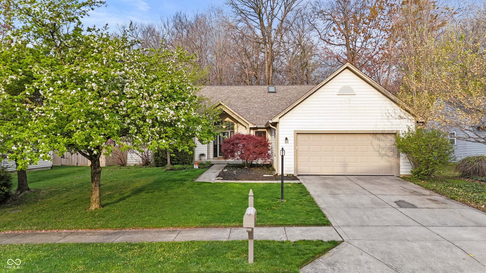 Front exterior at 5252 Bracken Drive, Indianapolis, IN