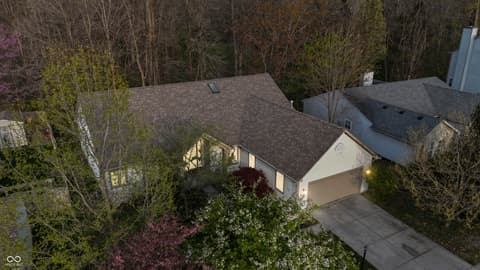 Aerial view at 5252 Bracken Drive, Indianapolis, IN