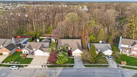 Aerial view at 5252 Bracken Drive, Indianapolis, IN