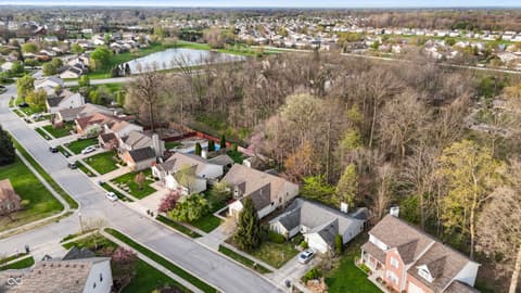 Aerial view at 5252 Bracken Drive, Indianapolis, IN