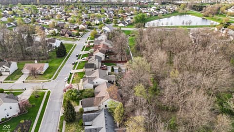 Aerial view at 5252 Bracken Drive, Indianapolis, IN