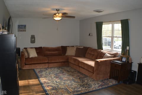 Living room at 5275 Wilbur Road, Martinsville, IN