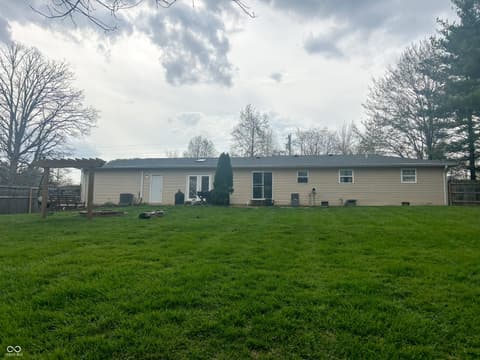 Backyard at 5275 Wilbur Road, Martinsville, IN