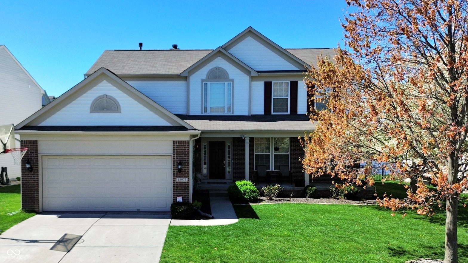 Front exterior at 13973 Avalon E Drive, Fishers, IN