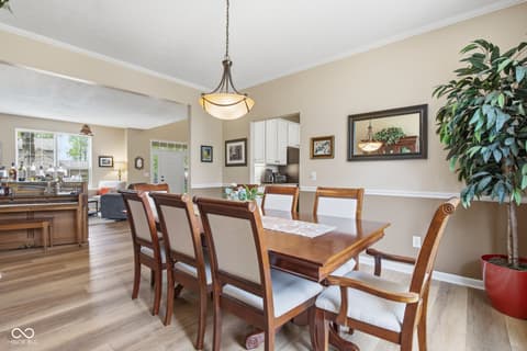 Dining room at 7398 Dunmore Point, Noblesville, IN