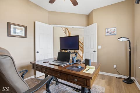 Home office at 7398 Dunmore Point, Noblesville, IN