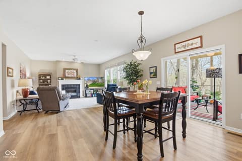 Dining room at 7398 Dunmore Point, Noblesville, IN