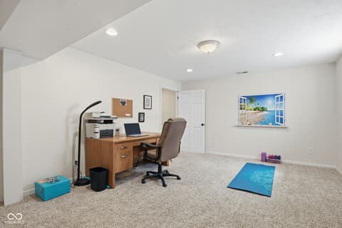 Home office at 7398 Dunmore Point, Noblesville, IN